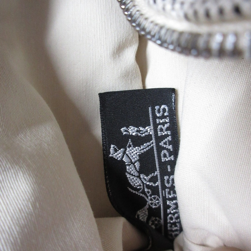 愛馬仕 Bolide 迷你化妝包，米白色和棕色，女士，奢侈品，二手品牌-11