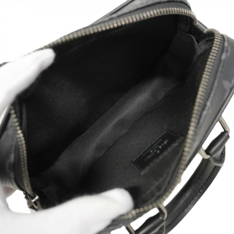 路易威登 Monogram Eclipse Nano PDV 男士手提包 M82770 黑色兩用包-3