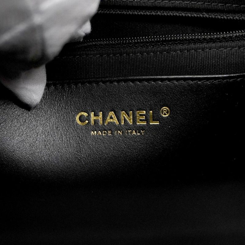 香奈兒 Matelasse 鏈條肩背包，魚子醬紋皮革，香檳黑，女士-4