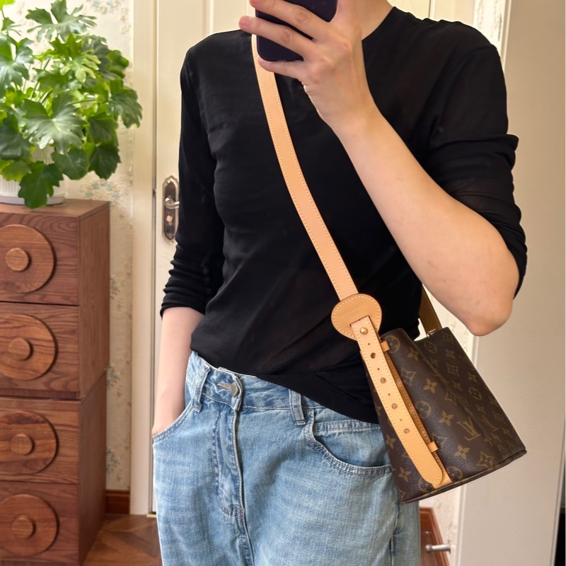 🥨25新款路易威登水桶包 LV原花All In BB M12925-2