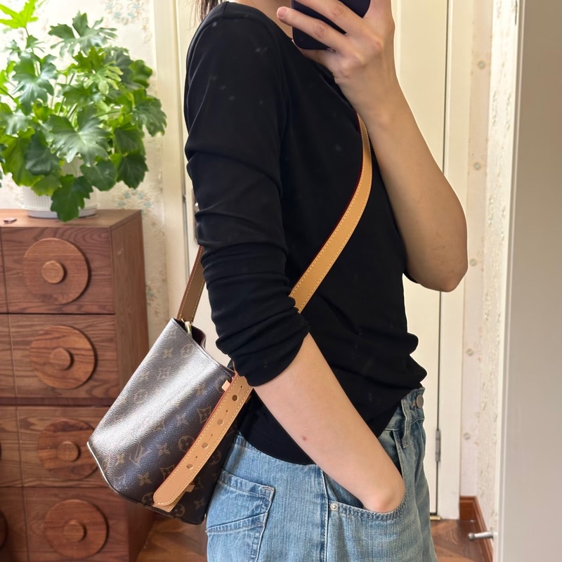 🥨25新款路易威登水桶包 LV原花All In BB M12925-3