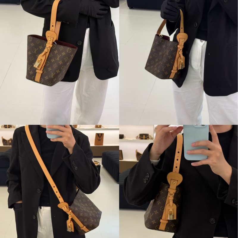 🥨25新款路易威登水桶包 LV原花All In BB M12925-9