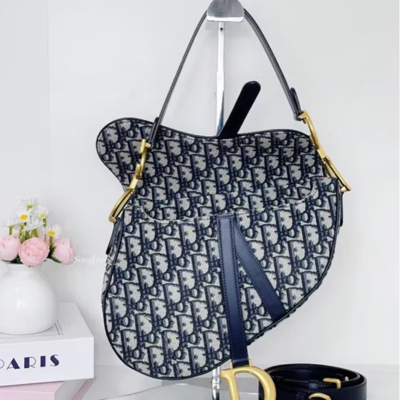 Dior 經典老花馬鞍包-1