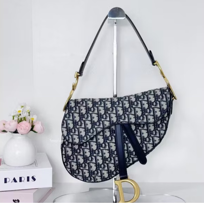 Dior 經典老花馬鞍包-5