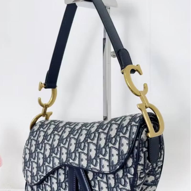 Dior 經典老花馬鞍包-10