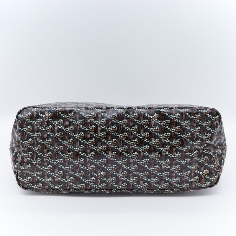 Goyard 戈雅 Bohème Hobo 經典印花 黑色 塗層帆布 拉鍊肩背包半月包 腋下包-5