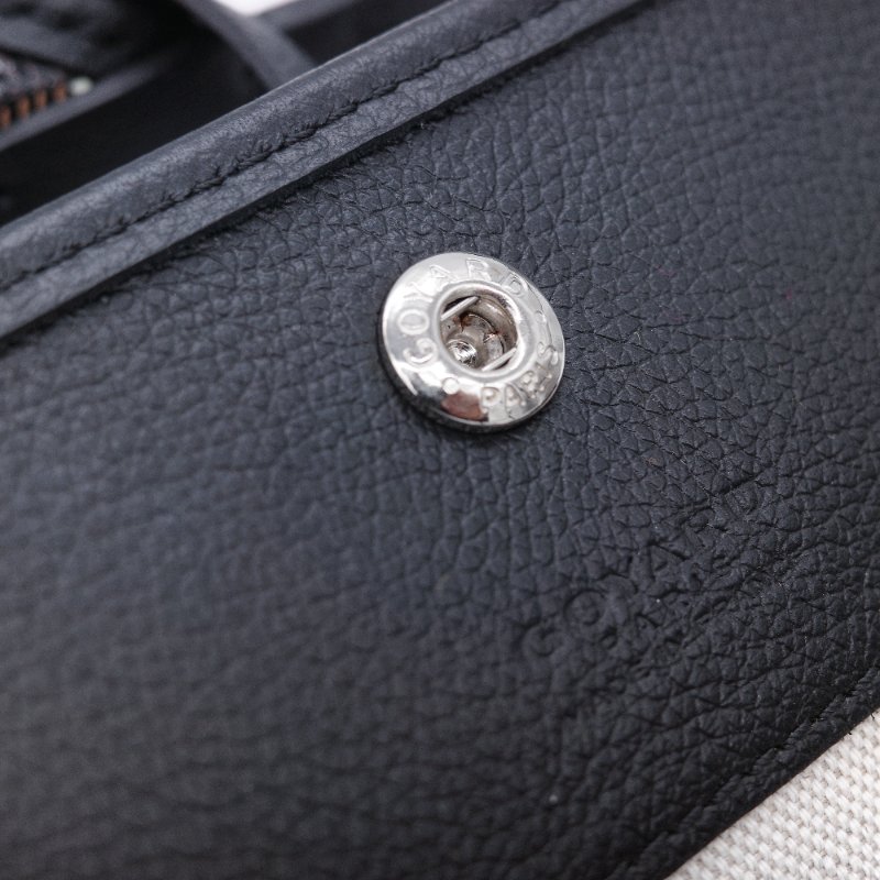 Goyard 戈雅 Bohème Hobo 經典印花 黑色 塗層帆布 拉鍊肩背包半月包 腋下包-20