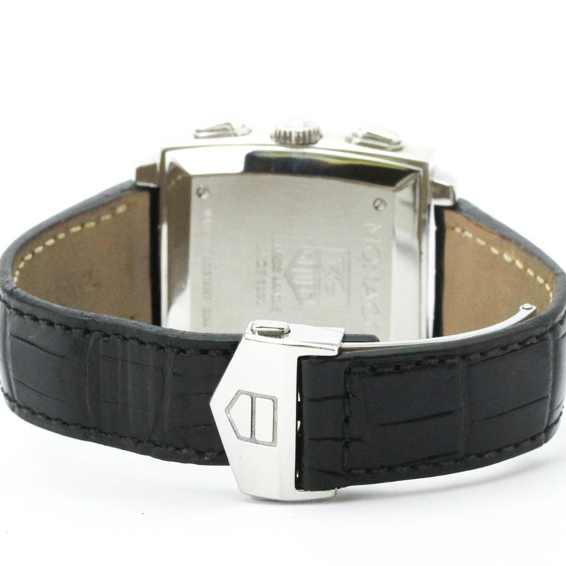 TAG HEUER 豪雅摩納哥系列計時碼錶精鋼自動男士腕錶 CW2112 拋光-4