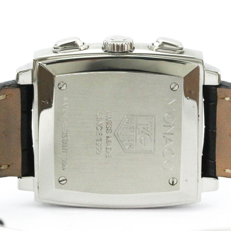TAG HEUER 豪雅摩納哥系列計時碼錶精鋼自動男士腕錶 CW2112 拋光-5