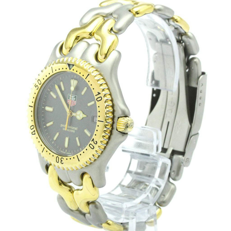 TAG HEUER SEL 200M 鍍金鋼石英男錶 S95.206 拋光-1