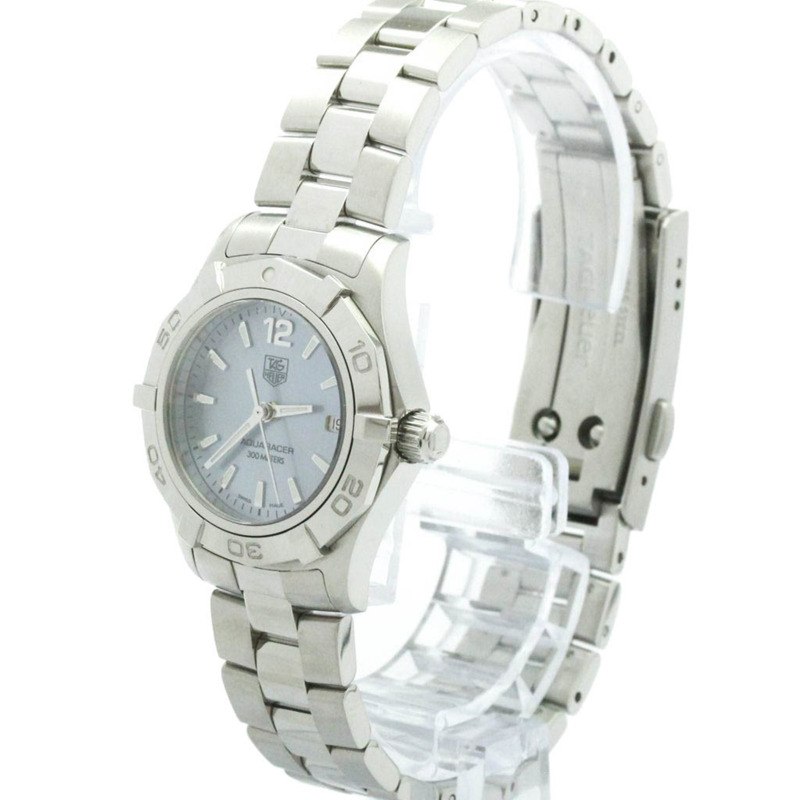 TAG HEUER 豪雅競潛系列珍珠母貝錶盤石英精鋼女錶 WAF1417 拋光-1