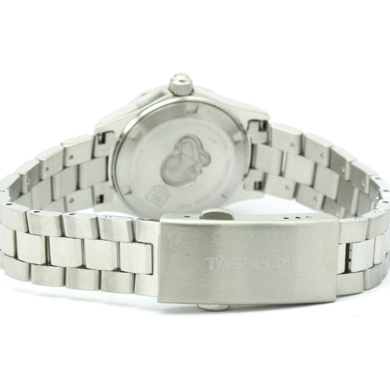 TAG HEUER 豪雅競潛系列珍珠母貝錶盤石英精鋼女錶 WAF1417 拋光-4