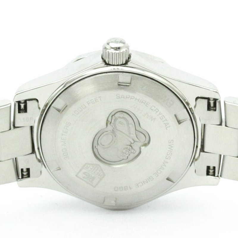 TAG HEUER 豪雅競潛系列珍珠母貝錶盤石英精鋼女錶 WAF1417 拋光-6