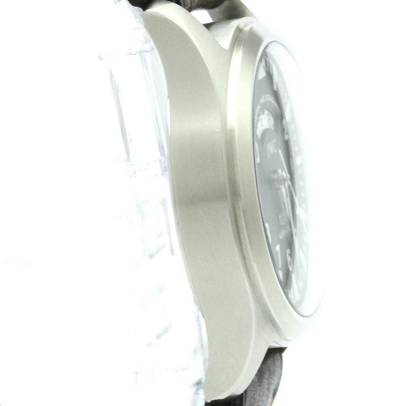 IWC飛行員系列UTC精鋼皮革自動男錶IW325101拋光款-7