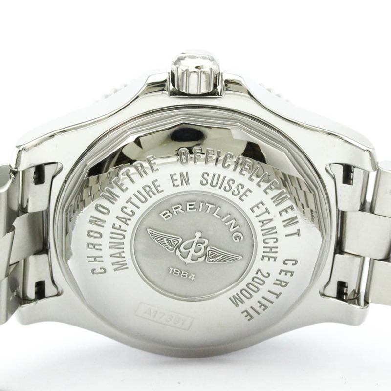 百年靈超級海洋44鋼製自動男士腕錶A17391拋光款-5