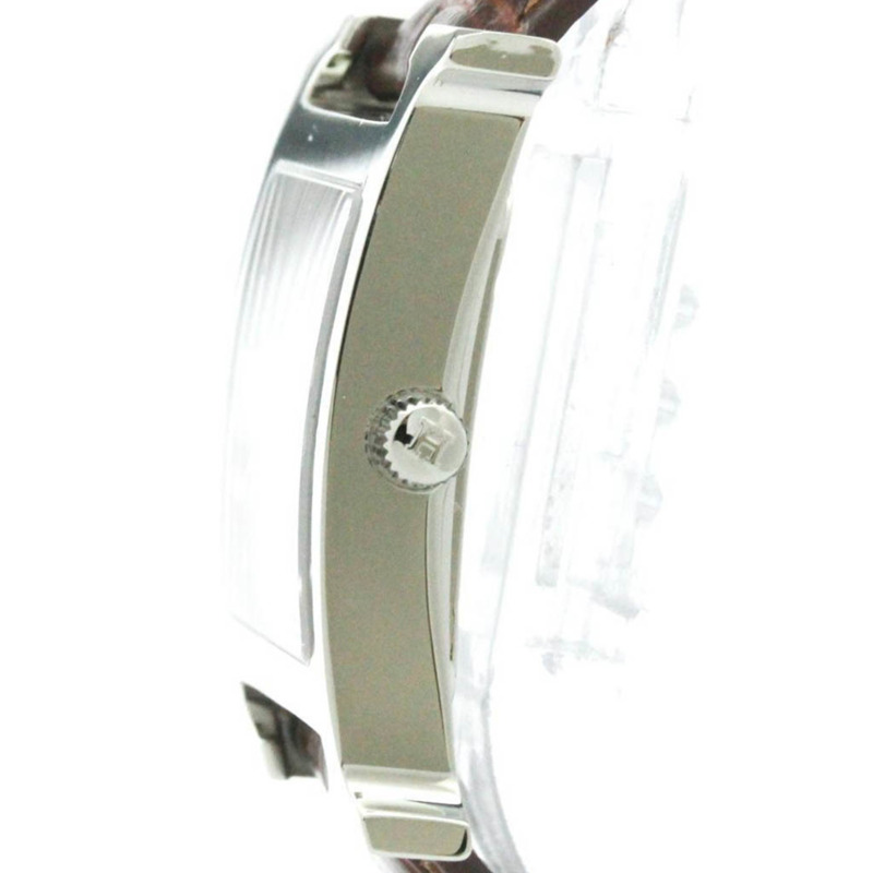 愛馬仕 H Wach 精鋼皮革石英男士腕錶 HH1.810 拋光-3