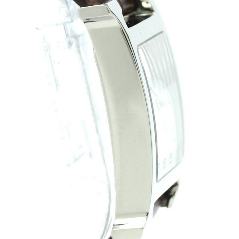 愛馬仕 H Wach 精鋼皮革石英男士腕錶 HH1.810 拋光-6