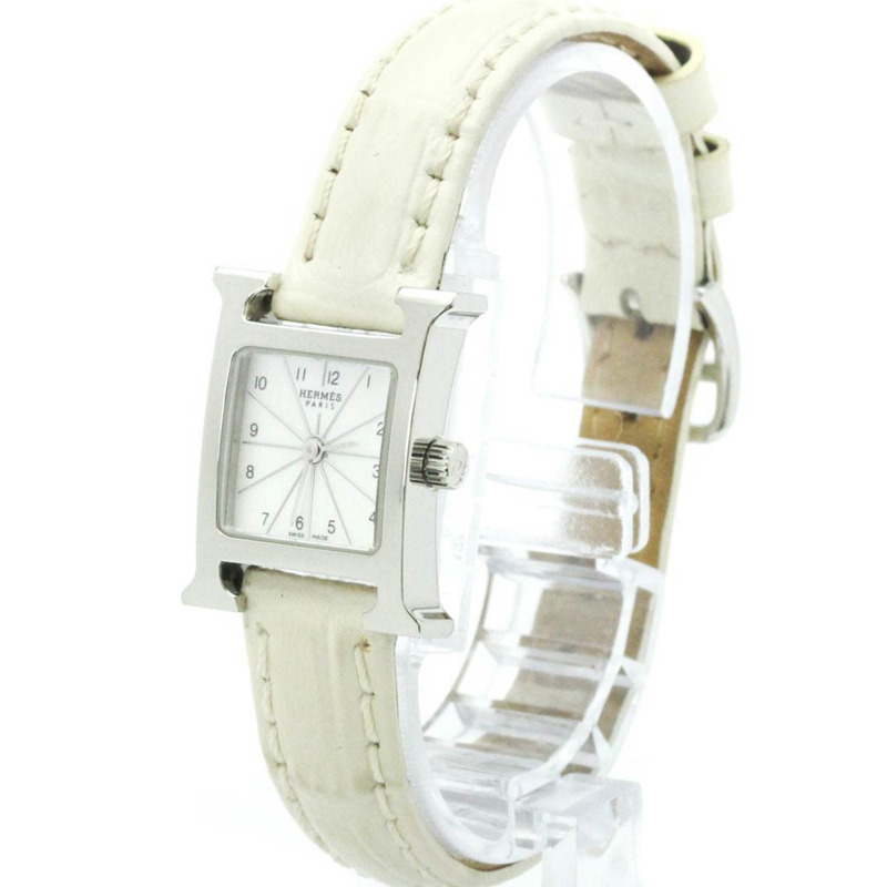 愛馬仕 H 系列不鏽鋼女士腕錶 HH1.110 拋光款-1