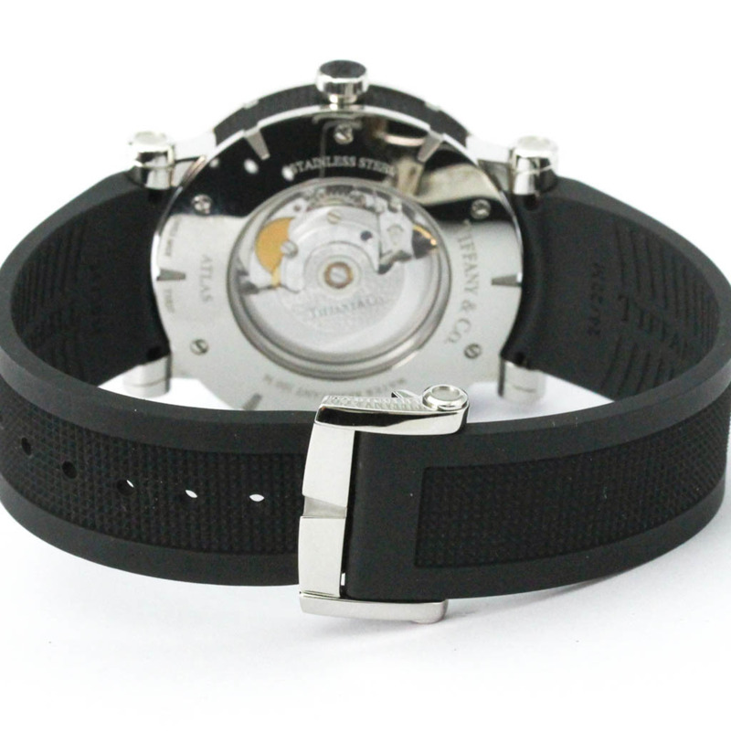 Tiffany Atlas 男士精鋼自動腕錶 Z1000.70.12A10A91A 拋光-4