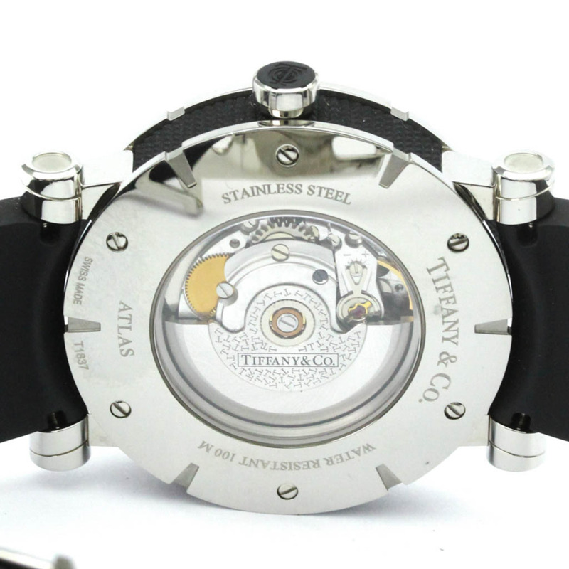 Tiffany Atlas 男士精鋼自動腕錶 Z1000.70.12A10A91A 拋光-5