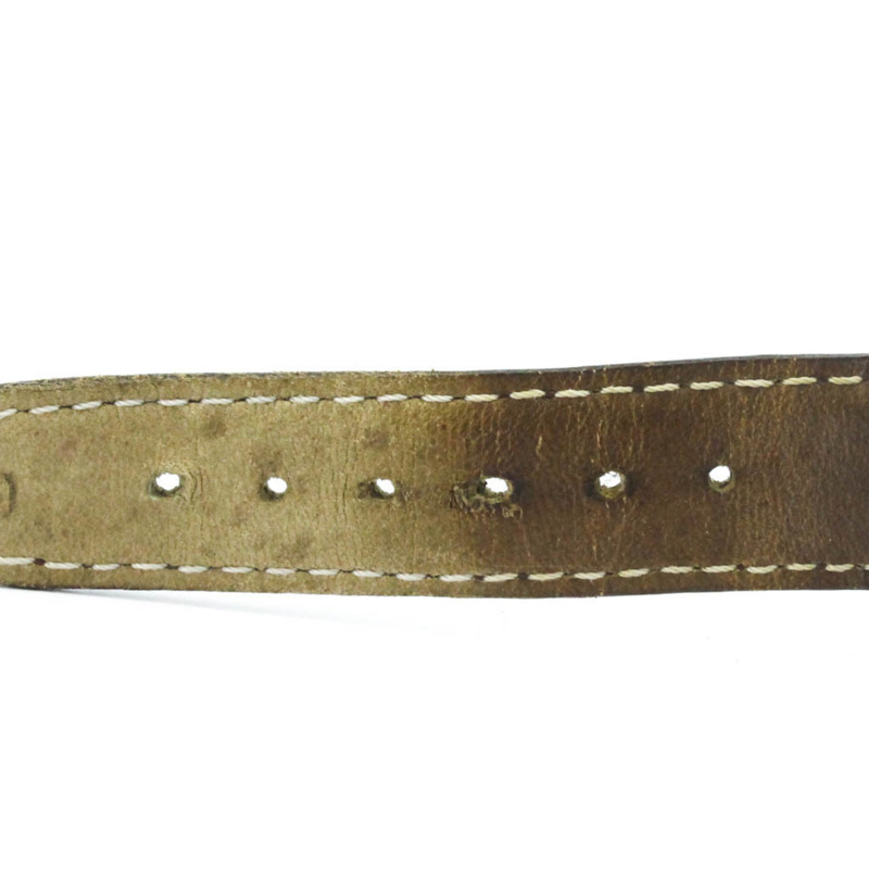 浪琴錶鍍金皮革手動上鍊男士腕錶 L4.659.2-6