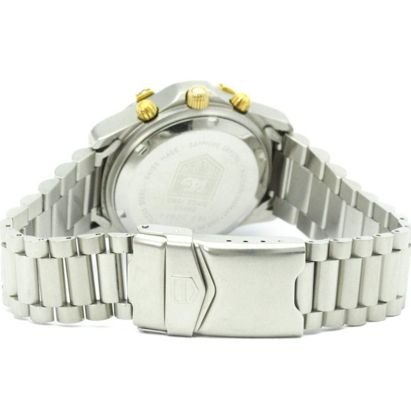 豪雅 2000 系列計時碼表,鍍金精鋼自動機械男士腕錶-4