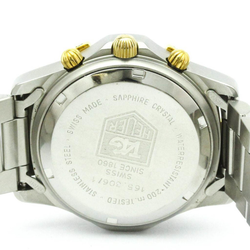 豪雅 2000 系列計時碼表,鍍金精鋼自動機械男士腕錶-5