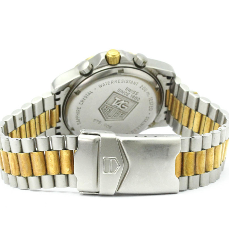 TAG HEUER 專業 200 公尺鍍金不銹鋼石英錶 575.406-4