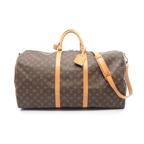 路易威登 Keepall Bandouliere 60 波士頓包，手提包，塗層帆布和皮革，Monogram 圖案，男女通用，棕色，M41412