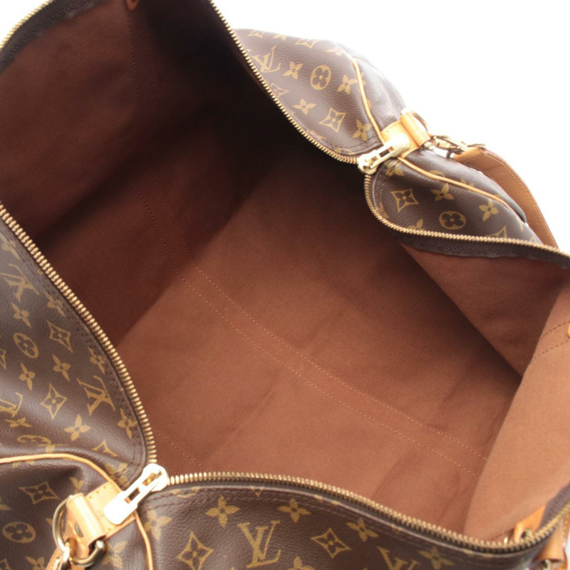 路易威登 Keepall Bandouliere 60 波士頓包，手提包，塗層帆布和皮革，Monogram 圖案，男女通用，棕色，M41412-2