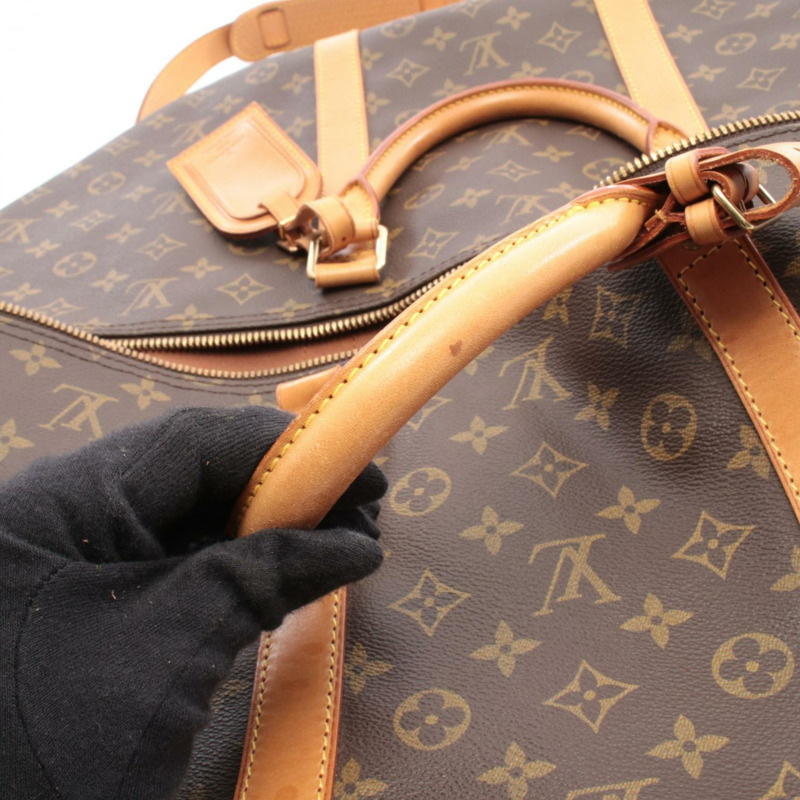 路易威登 Keepall Bandouliere 60 波士頓包，手提包，塗層帆布和皮革，Monogram 圖案，男女通用，棕色，M41412-8