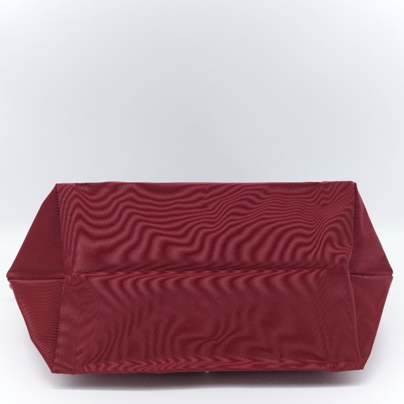 Longchamp 瓏驤 Le Pliage Green L 經典石榴紅 長把尼龍托特包-6