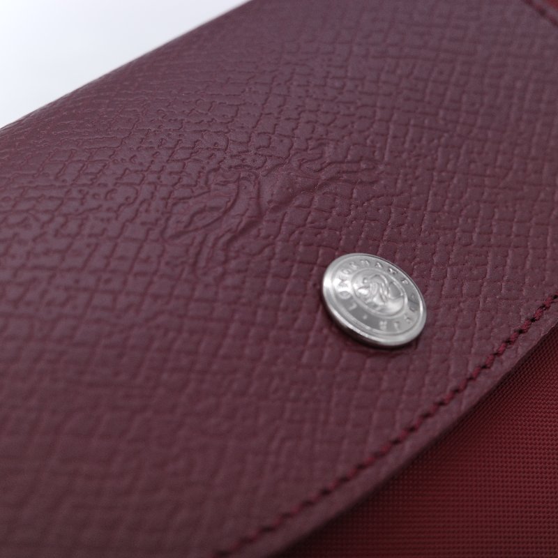 Longchamp 瓏驤 Le Pliage Green L 經典石榴紅 長把尼龍托特包-7