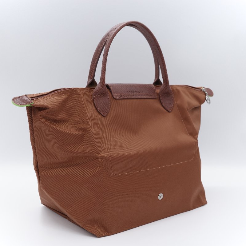 Longchamp 瓏驤 Le Pliage Green L褐色 尼龍 帆布摺疊 托特包-5