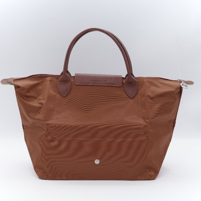 Longchamp 瓏驤 Le Pliage Green L褐色 尼龍 帆布摺疊 托特包-6