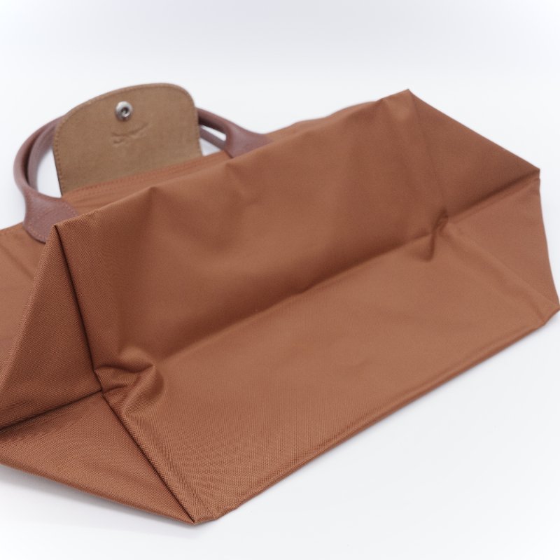 Longchamp 瓏驤 Le Pliage Green L褐色 尼龍 帆布摺疊 托特包-7