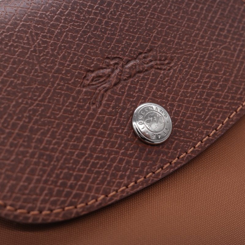 Longchamp 瓏驤 Le Pliage Green L褐色 尼龍 帆布摺疊 托特包-8