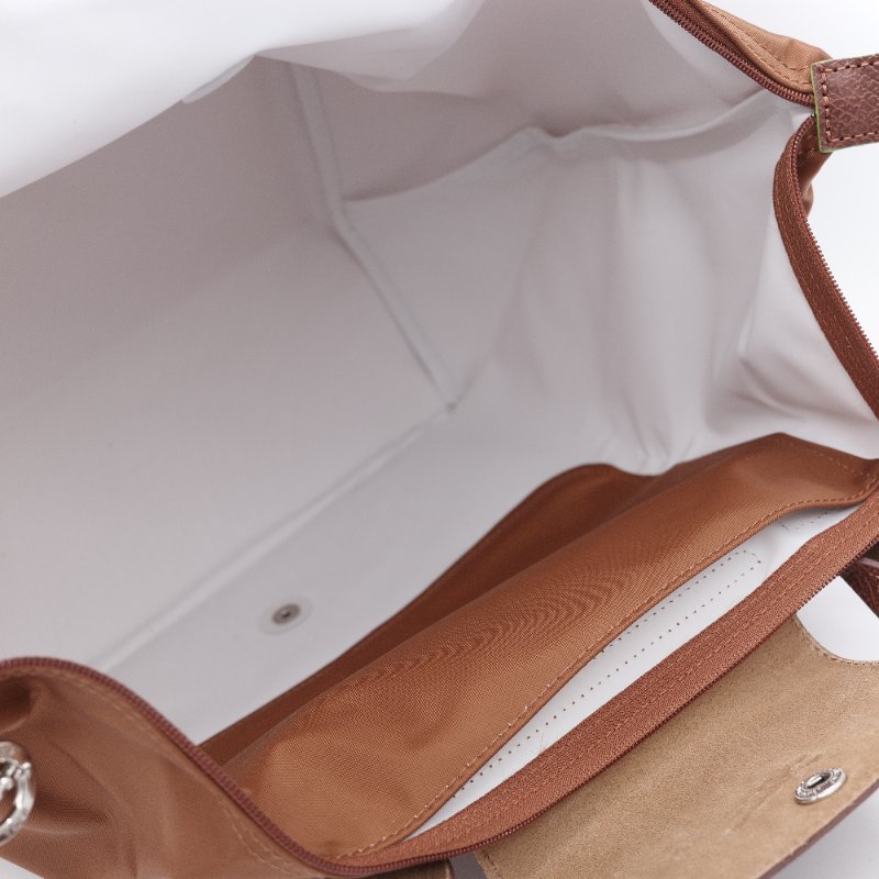 Longchamp 瓏驤 Le Pliage Green L褐色 尼龍 帆布摺疊 托特包-13