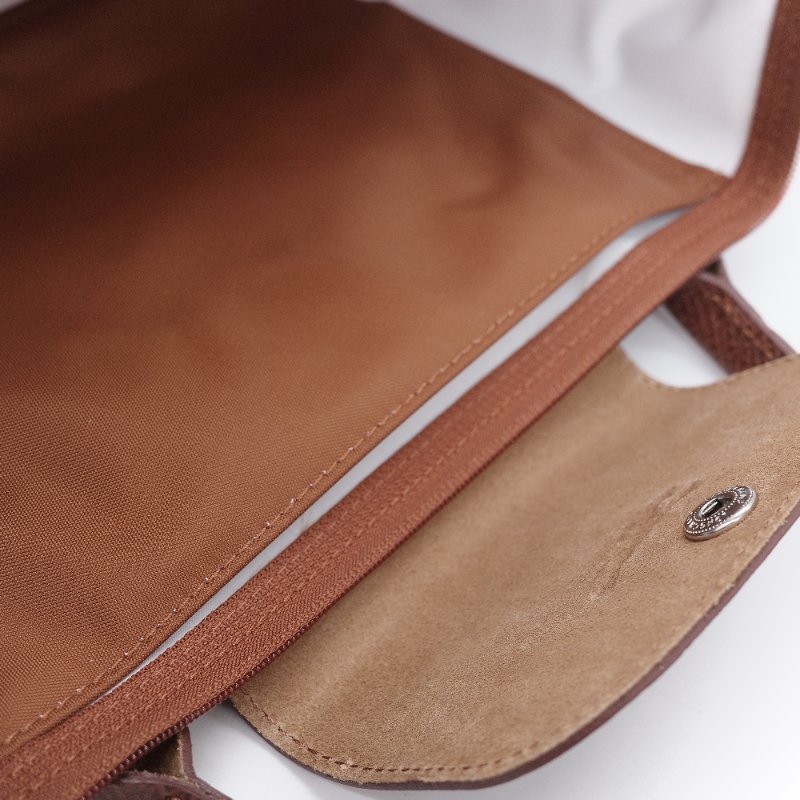 Longchamp 瓏驤 Le Pliage Green L褐色 尼龍 帆布摺疊 托特包-14
