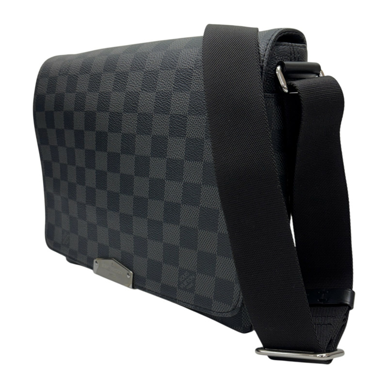 灰色 棋盤格帆布 District PM NV2 肩背包 【LOUIS VUITTON LV 路易威登】 N40349-1
