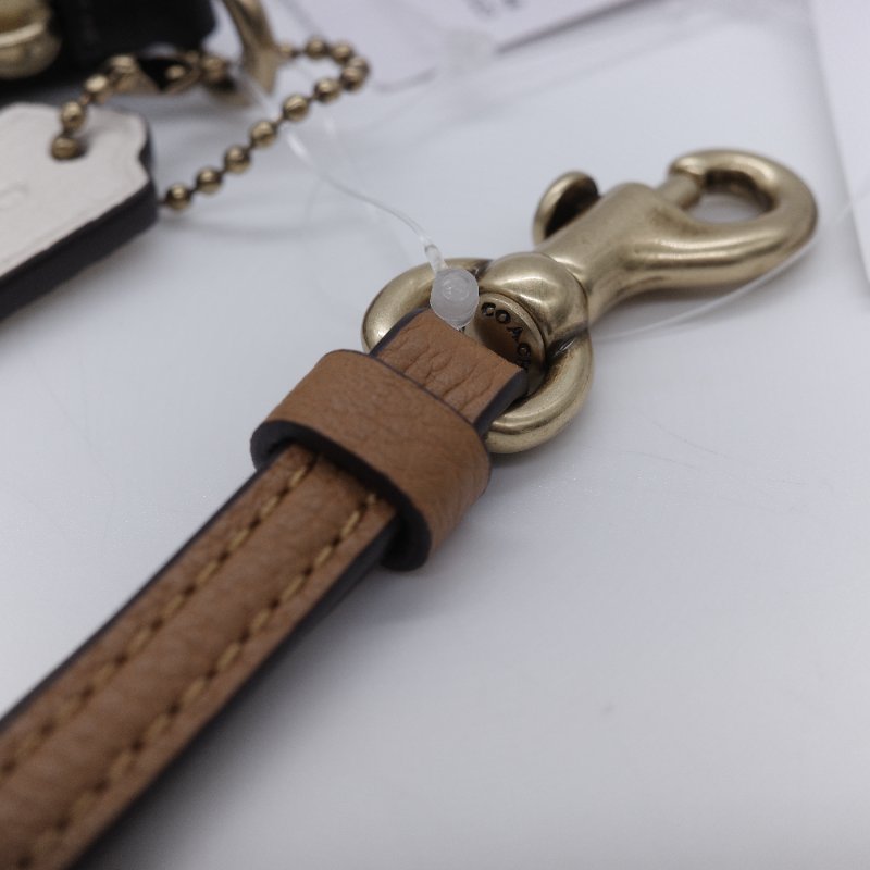 Coach 蔻馳 金屬Logo 黑色拋光 荔枝紋小牛皮 手拿包-8