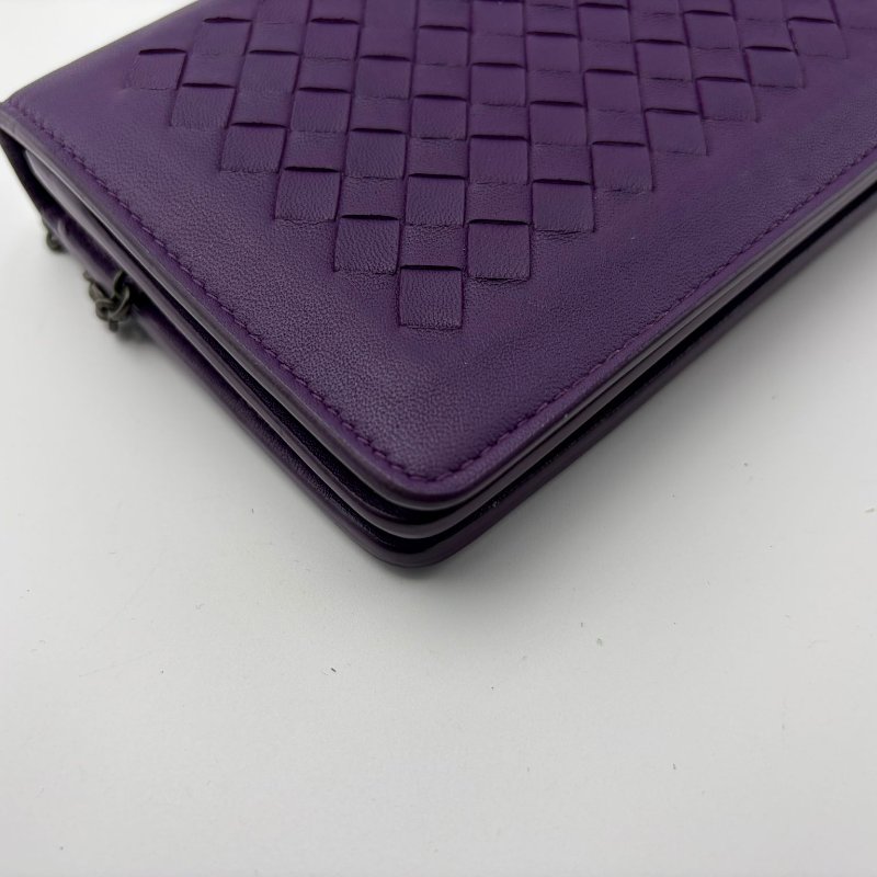 Bottega Veneta 編織長款掀蓋包-15