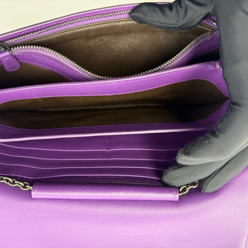 Bottega Veneta 編織長款掀蓋包-17