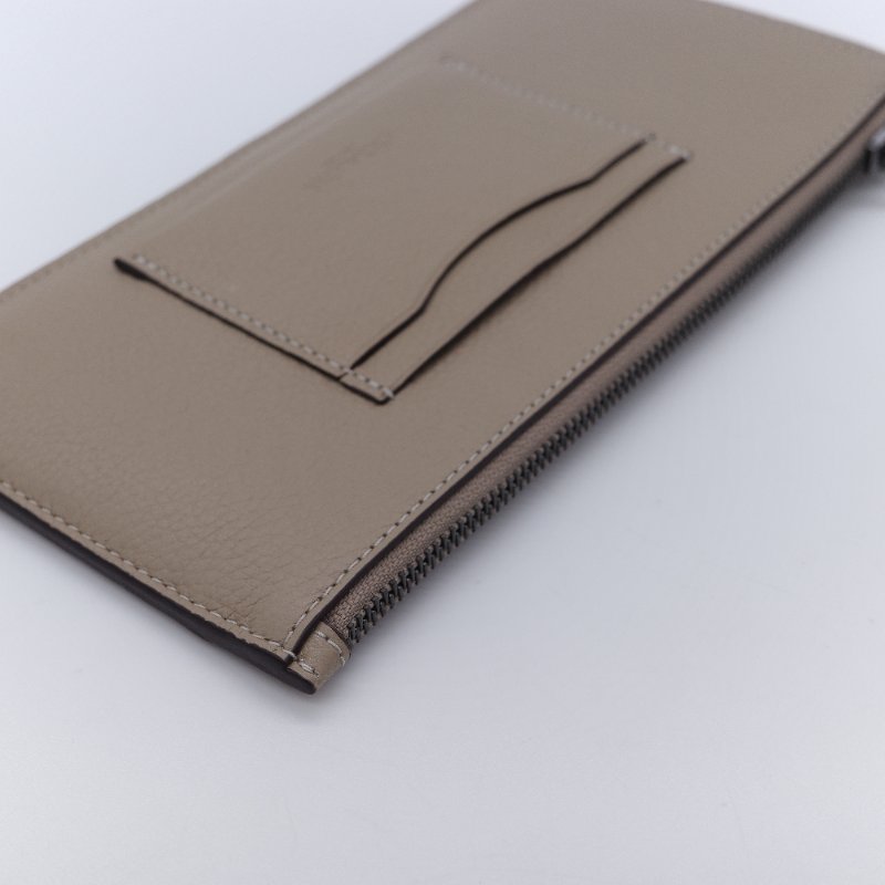 Coach 蔻馳 經典荔枝紋小牛皮 馬鞍棕 手機拉鍊長夾-6