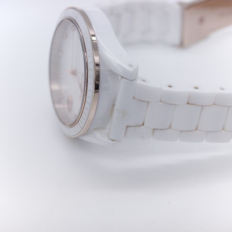 Coach 蔻馳 Preston 白色 陶瓷鍊帶 女錶-8