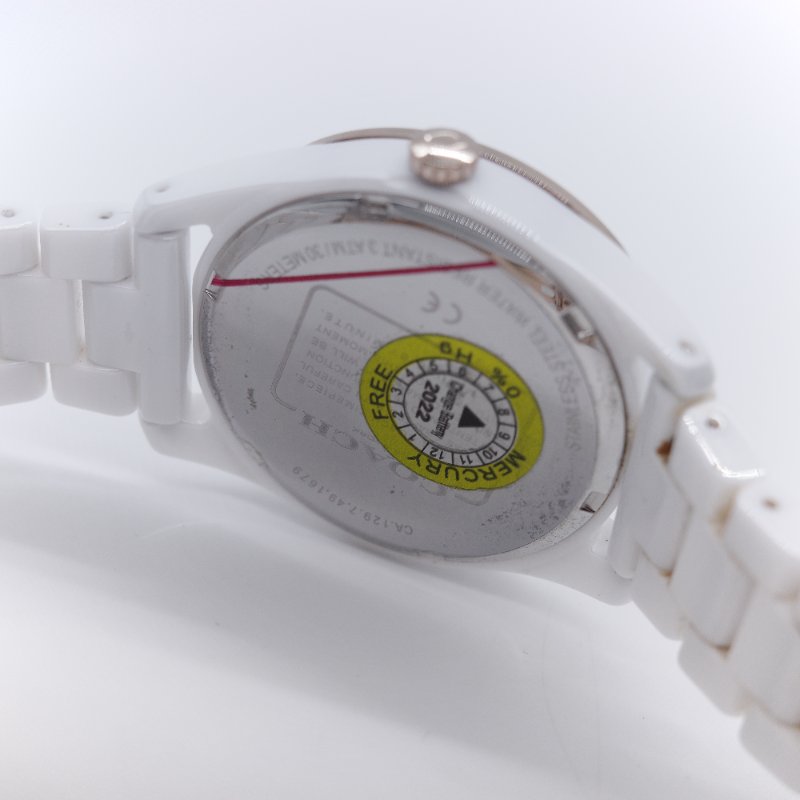 Coach 蔻馳 Preston 白色 陶瓷鍊帶 女錶-10