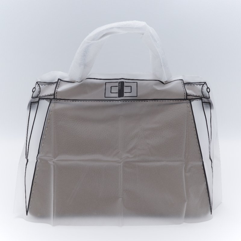 Fendi 芬迪 Peekaboo I See U Small 經典米褐色 小牛皮 手提斜背包-8