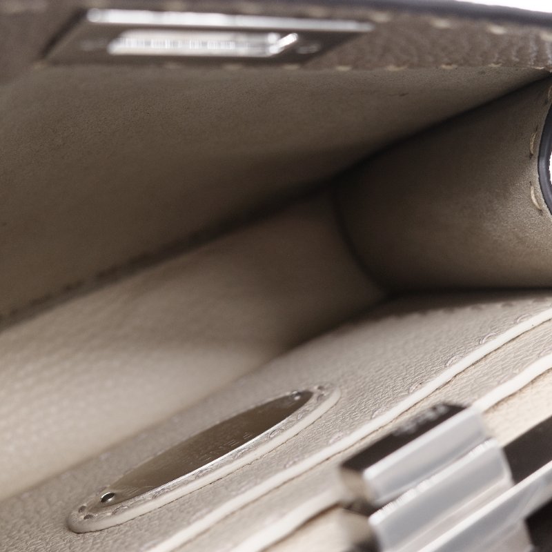 Fendi 芬迪 Peekaboo I See U Small 經典米褐色 小牛皮 手提斜背包-25