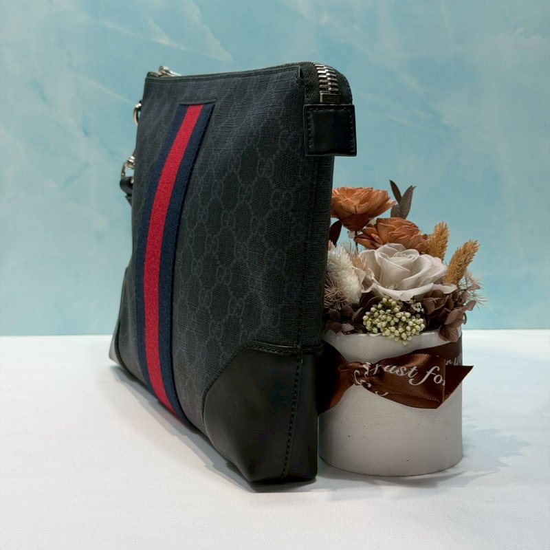 GUCCI GG Supreme帆布手拿包-2