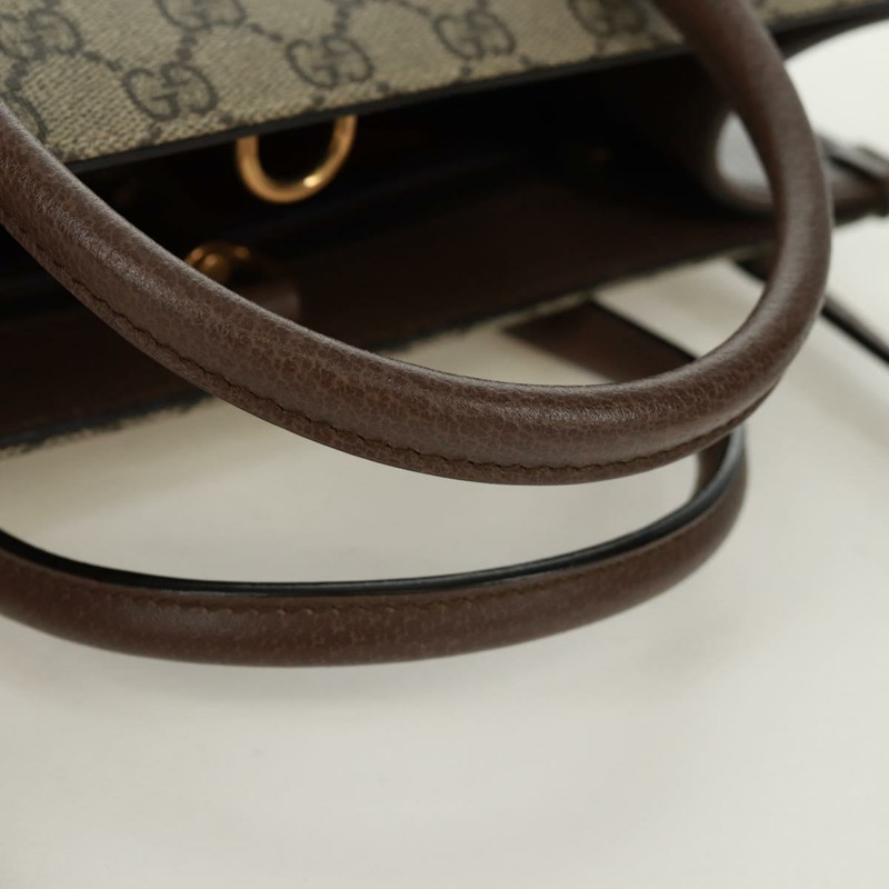 【日本直送】GUCCI GG Supreme 唐老鴨手提包 PVC 兩用 米色 金色 648134 正品 161733SAM-6